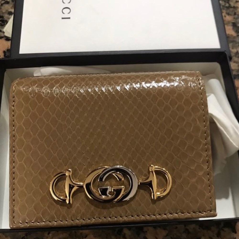 Gucci Python Linea Wallet Bag